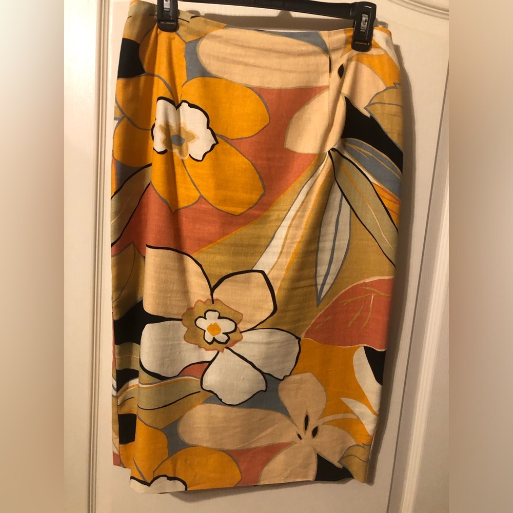Sharon Young Multicolor Floral Pencil Skirt - Picture 2 of 6